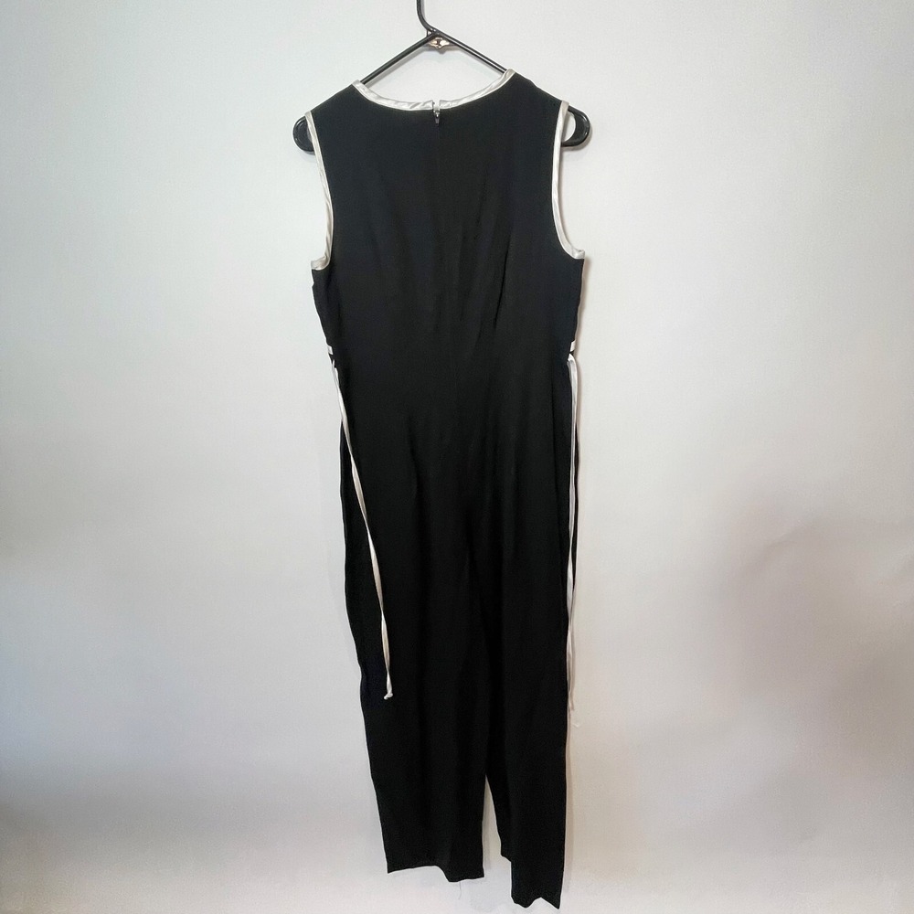 Scarlett Womens Junior Sleeveless One Piece Jumpsuit Black‎ Size 9/10 Tie Waist - Picture 7 of 11
